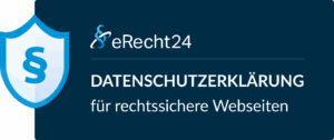 Signet eRecht24 – Datenschutzerklärung für rechtssichere Webseiten (Querformat)