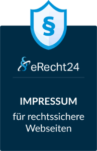 Signet eRecht24 – Impressum für rechtssichere Webseiten (Hochformat)